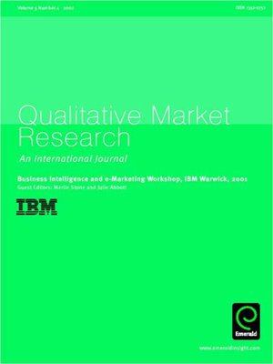 cover image of Qualitative Market Research: An International Journal, Volume 5, Issue 4